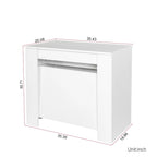 2 in 1 Multifunctional Extendable Console Table Dining Table for 4-8 People with 5 Different Size
