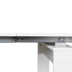 2 in 1 Multifunctional Extendable Console Table Dining Table for 4-8 People with 5 Different Size