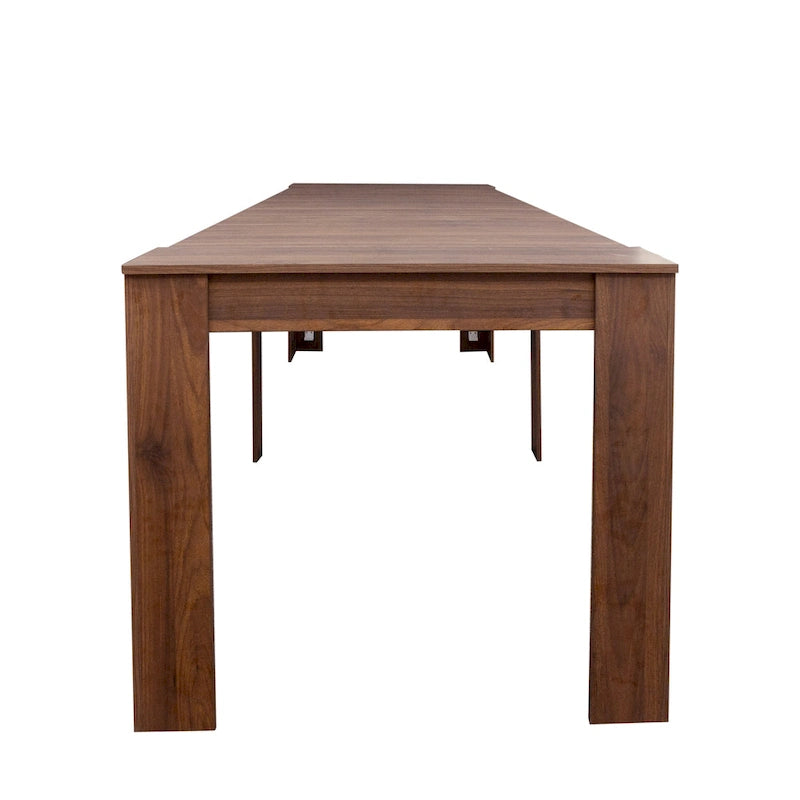 2 in 1 Multifunctional Extendable Console Table Dining Table for 4-8 People with 5 Different Size