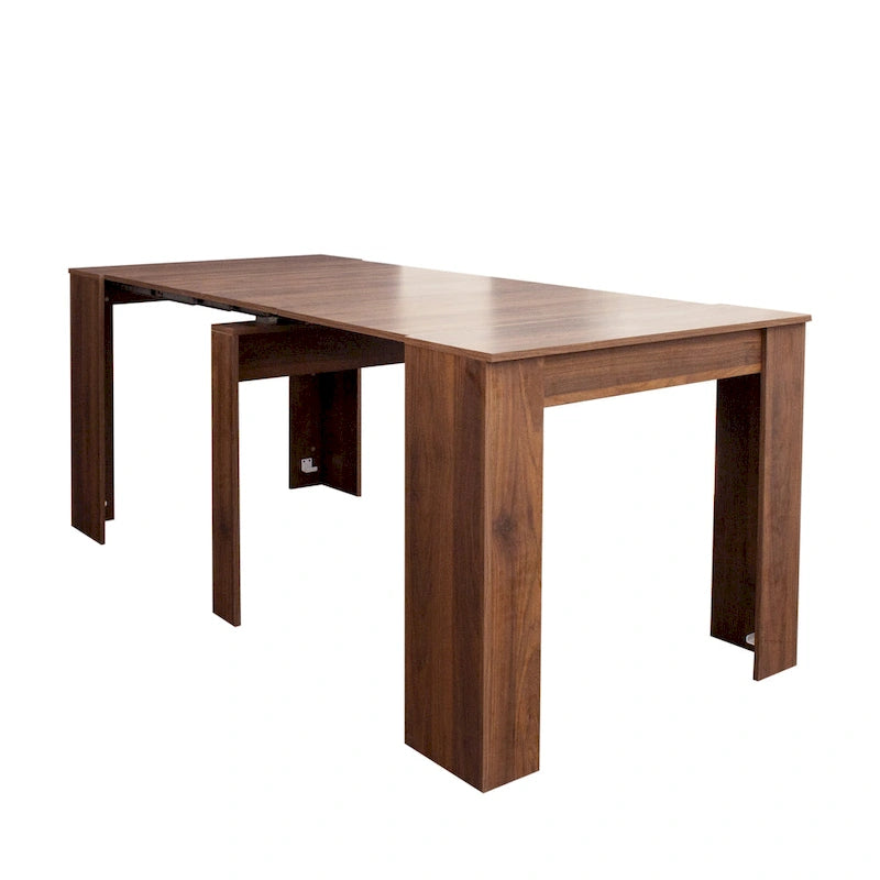 2 in 1 Multifunctional Extendable Console Table Dining Table for 4-8 People with 5 Different Size
