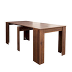 2 in 1 Multifunctional Extendable Console Table Dining Table for 4-8 People with 5 Different Size