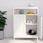 White Freestanding Bathroom Storage Cabinet