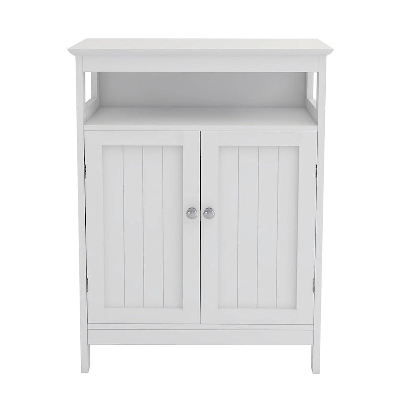 White Freestanding Bathroom Storage Cabinet